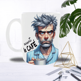 Mug “Avant / Après Café” – Homme 40/50 ans – Recto/Verso