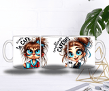 Mug “Avant / Après Café” – Jeune Fille – Recto/Verso