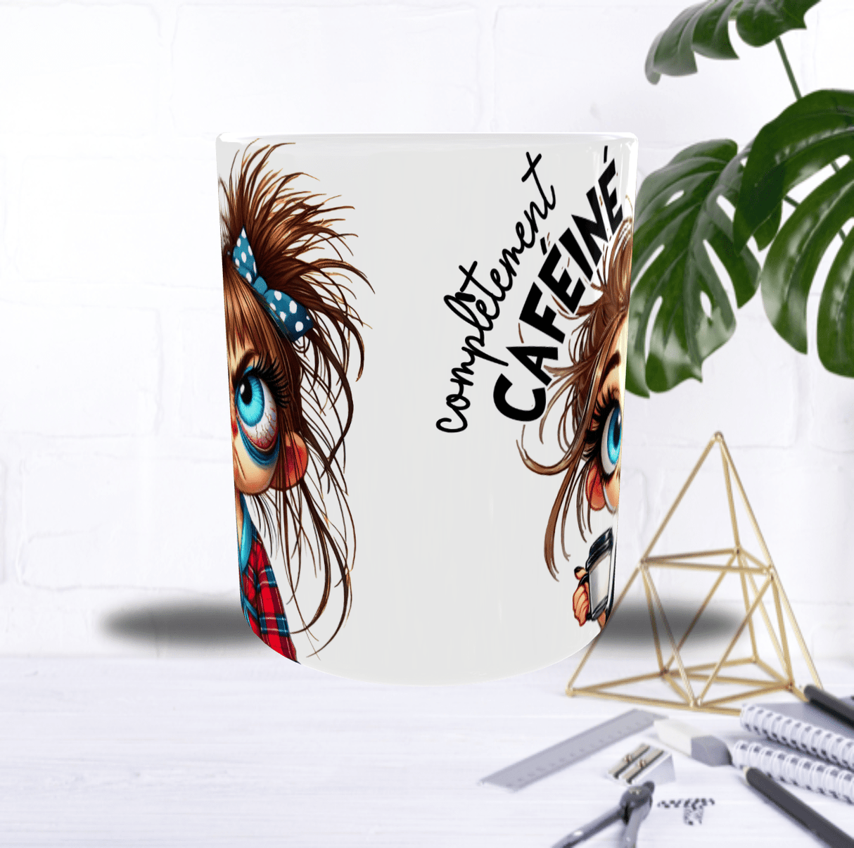 Mug “Avant / Après Café” – Jeune Fille – Recto/Verso