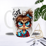 Mug “Avant / Après Café” – Jeune Fille – Recto/Verso