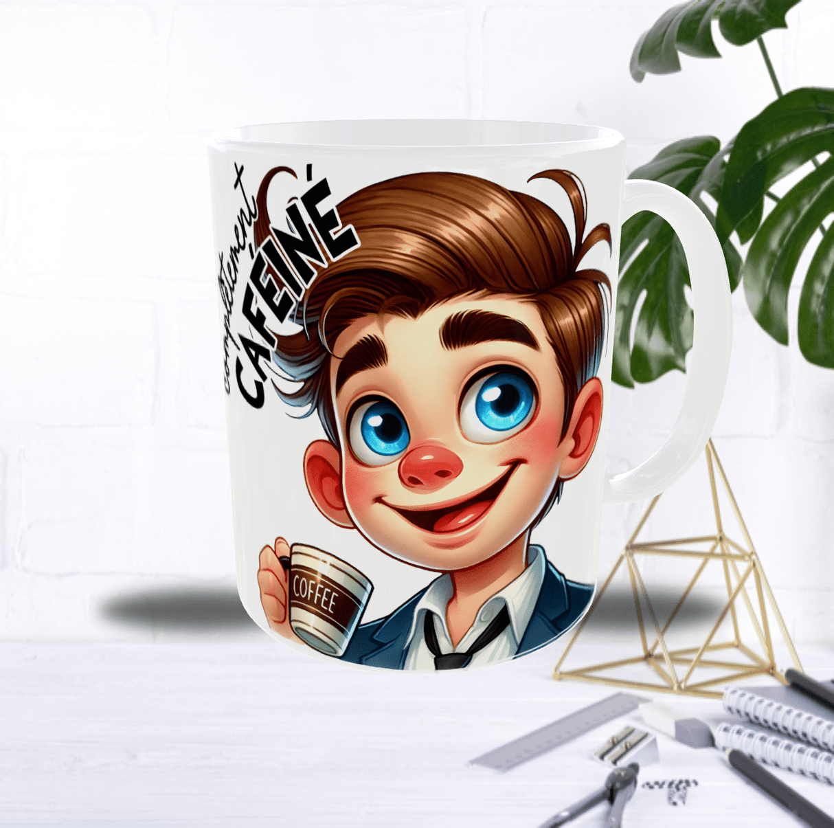 Mug “Avant / Après Café” – Jeune Homme – Recto/Verso