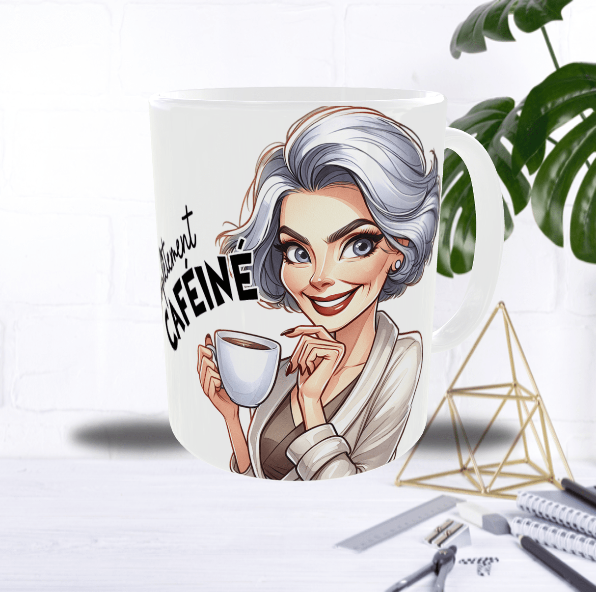 Mug “Avant / Après Café” – Femme 40/50 ans – Recto/Verso
