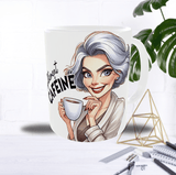 Mug “Avant / Après Café” – Femme 40/50 ans – Recto/Verso