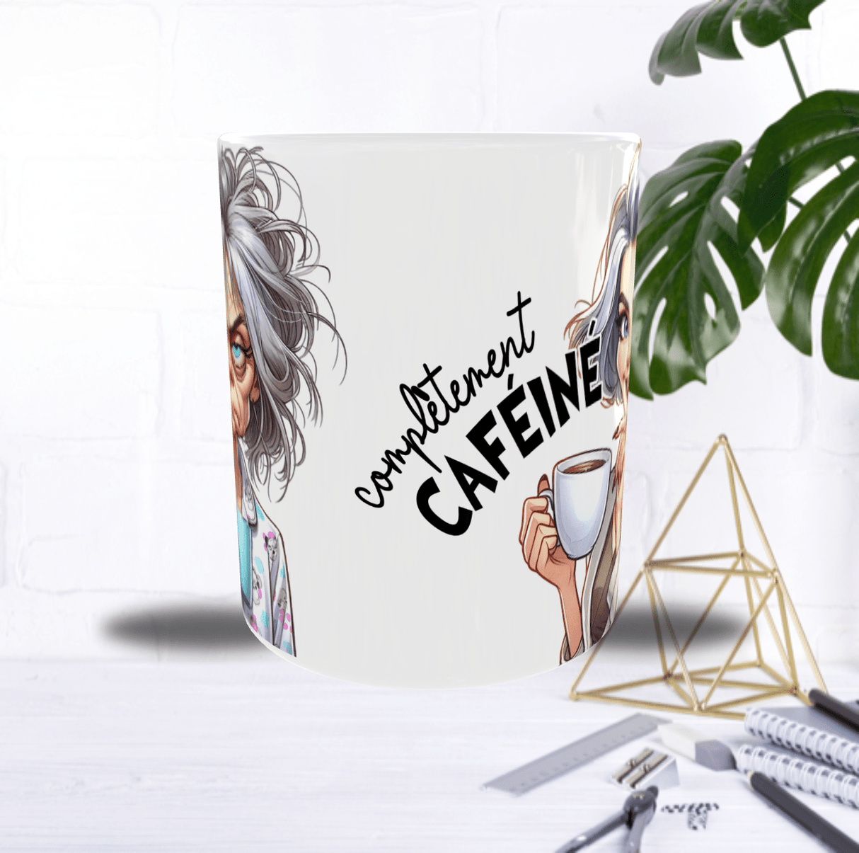 Mug “Avant / Après Café” – Femme 40/50 ans – Recto/Verso