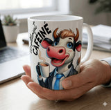 Mug humour vache avant après café – Mug drôle pour amateurs de café Sublimation Store