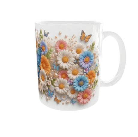 Mug Maman Fleurs et Papillon – Cadeau Fête des Mères 325 ml Sublimation Store