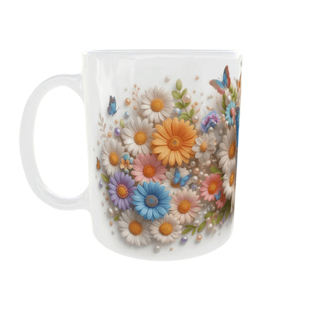Mug Maman Fleurs et Papillon – Cadeau Fête des Mères 325 ml Sublimation Store