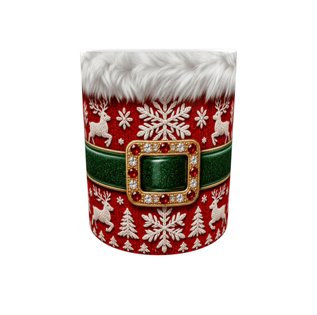 Ton Café en Costume de Père Noël : Mug Ceinture et Fourrure, 5 Styles Sublimation Store