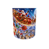 Ton Prénom sur le Cadeau du Père Noël : Mug Personnalisé Traîneau et Rennes Magiques Sublimation Store