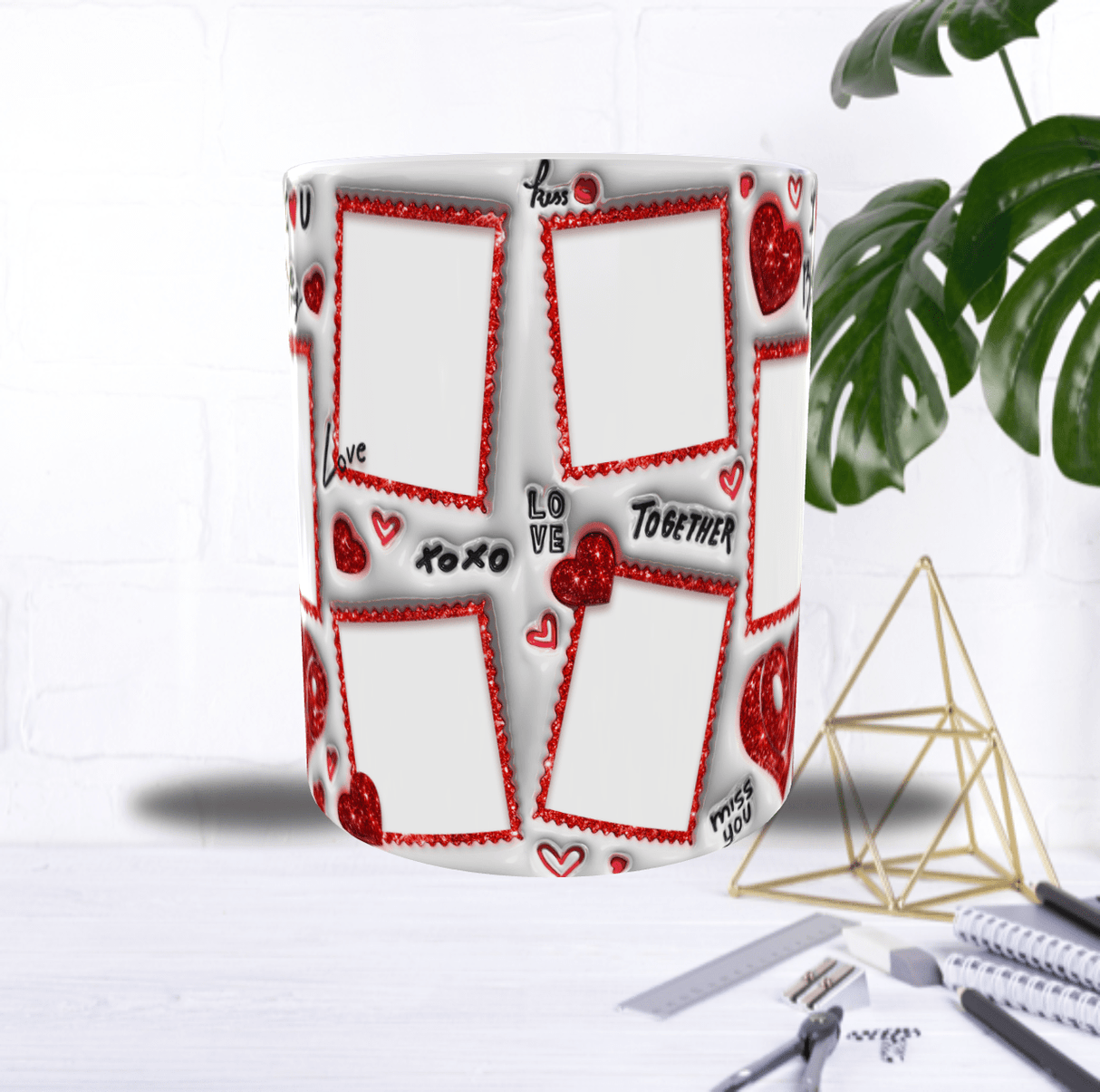 Mug Personnalisé Saint-Valentin – Collage Love 10 Photos