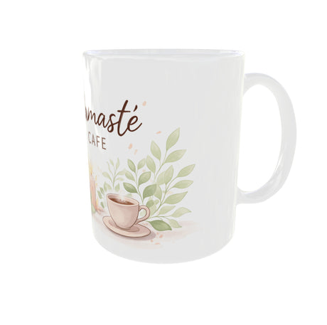 mug yoga namaste cafe zen meditation tasse vue anse droite