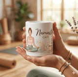 mug yoga namaste cafe tenu en main ambiance zen relaxation