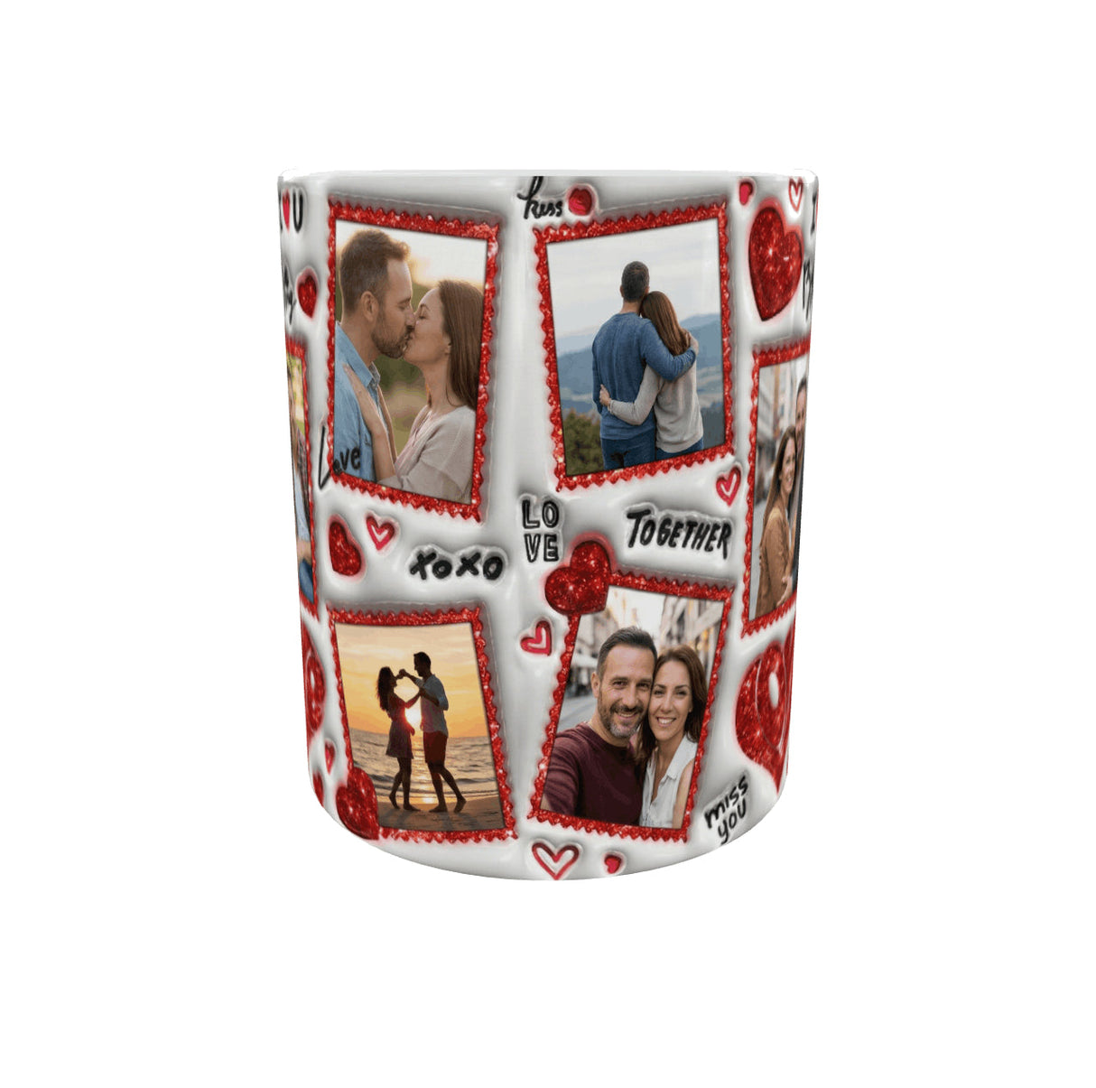 Mug personnalisé Saint-Valentin 10 photos – 11 oz / 325 ml Sublimation Store