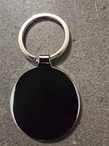 Porte-clés Rond Personnalisé – Métal Argenté – Photo à importer (Ø 4 cm)