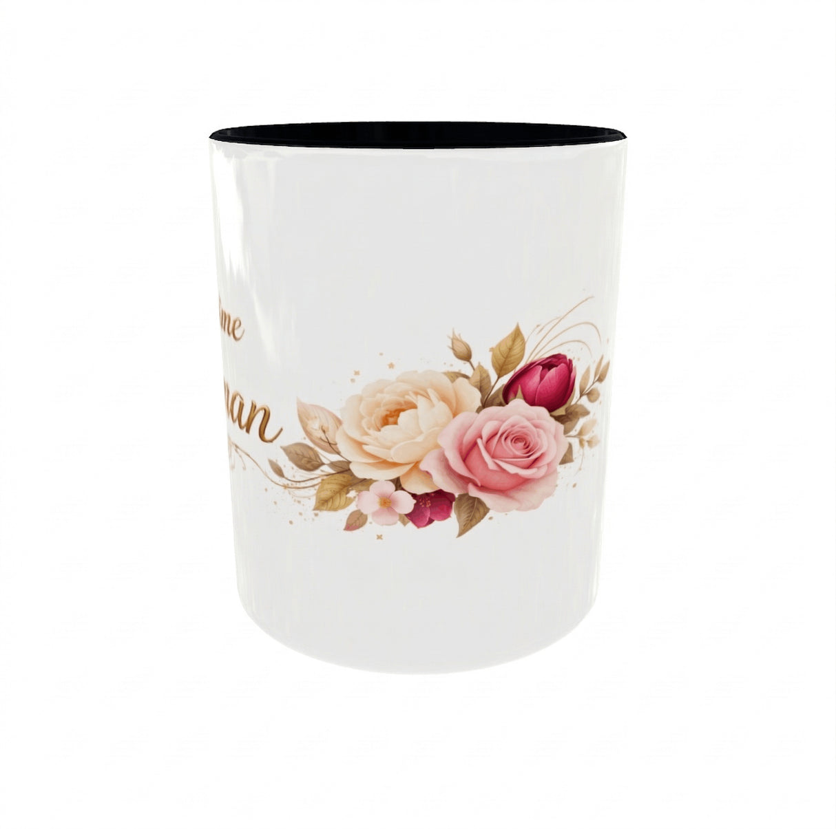 pot crayon je taime maman ceramique interieur noir vue droite design floral
