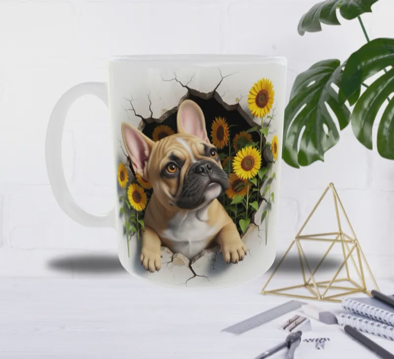 Bouledogue du Mur Fleuri — Mug Soleil & Tendresse