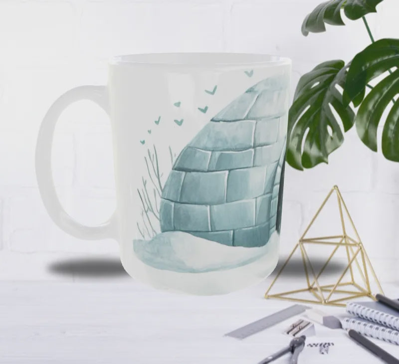 Mug Ourson Blanc & Igloo – Douceur Polaire