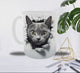 Mug Chaton Gris 3D – Le Chat qui Traverse le Mur