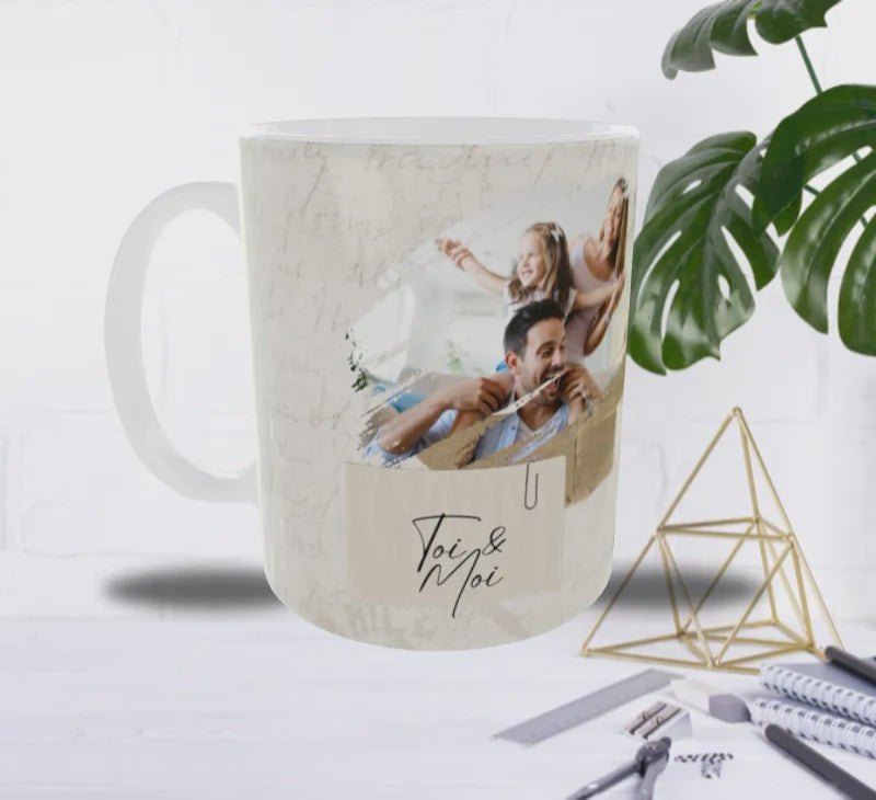 💕Mug Personnalisé Toi & Moi – Ajoutez Vos 2 Photos
