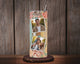 Tumbler personnalisé 6 photos + texte cœur – 20 oz (591 ml)