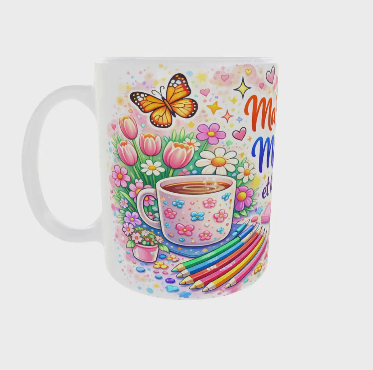 Vidéo mug coloriage ma boisson mon colo rotation 360