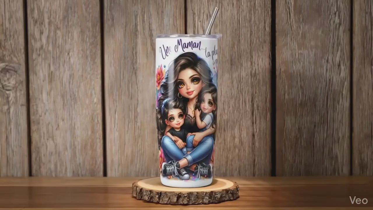 video tumbler maman perle rotation 360 design complet