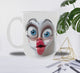 Mug “Crazy Faces” – 3 Visages Fun aux Yeux Exorbitants