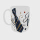Mug Je t'aime Papa – vue 360°, cadeau Fête des Pères élégant marine et or