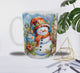 Mug Bonhomme de Neige & Fleurs d’Hiver – Magie Festive