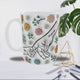 Mug Personnalisé “Main dans la Main” – Texte (Maman/Papa…) & Prénom au Choix – Sublimation Fleurie