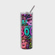 Tumbler Halloween BOO Fantômes Kawaii et Citrouilles Néon – Isotherme 20 oz