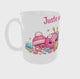 Vidéo 360 mug tricot Juste une maille de plus montrant le design complet avec pelotes kawaii