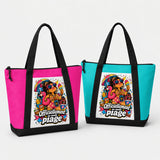 Tote bag sac de plage "Officiellement en mode plage" – beach boss, rose ou vert aqua Sublimation Store