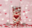 Tumbler Isotherme "Cœurs Étincelants" – Design Rouge et Argent Scintillant – 600ml Sublimation Store